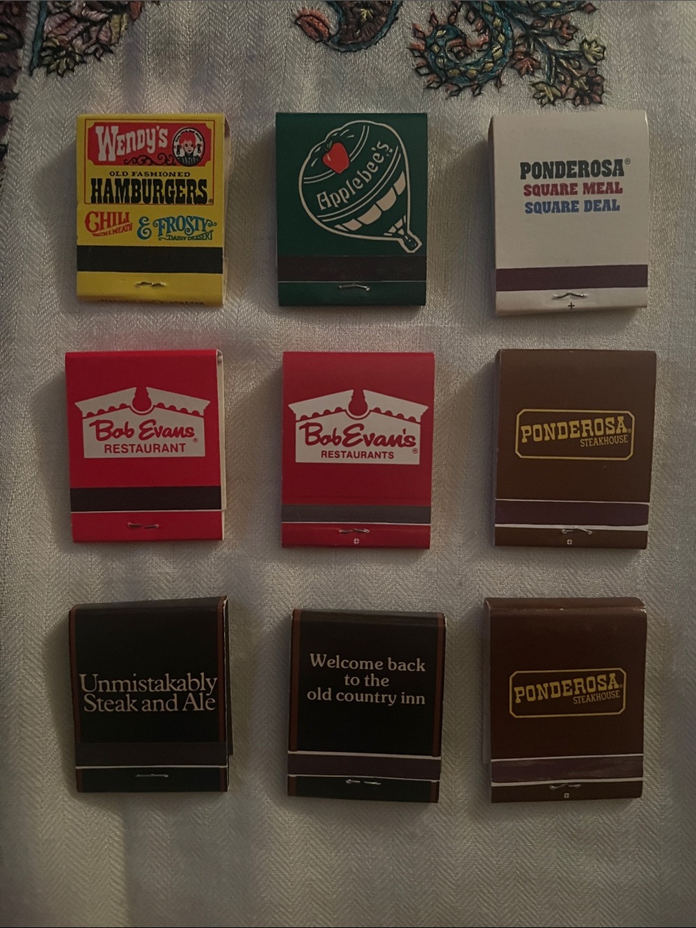 Vintage Set of Resturant Chain Matchbooks